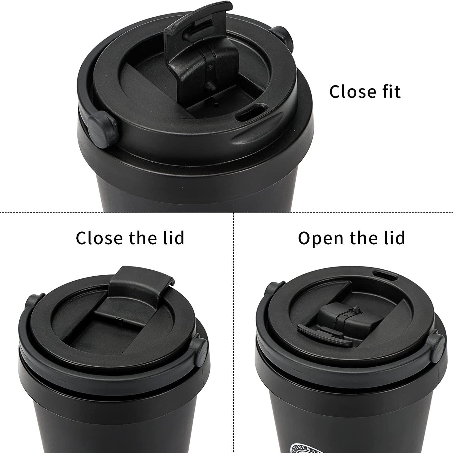 Nova — 500 ml Insulated Coffee Mug with Spill-Proof Lid