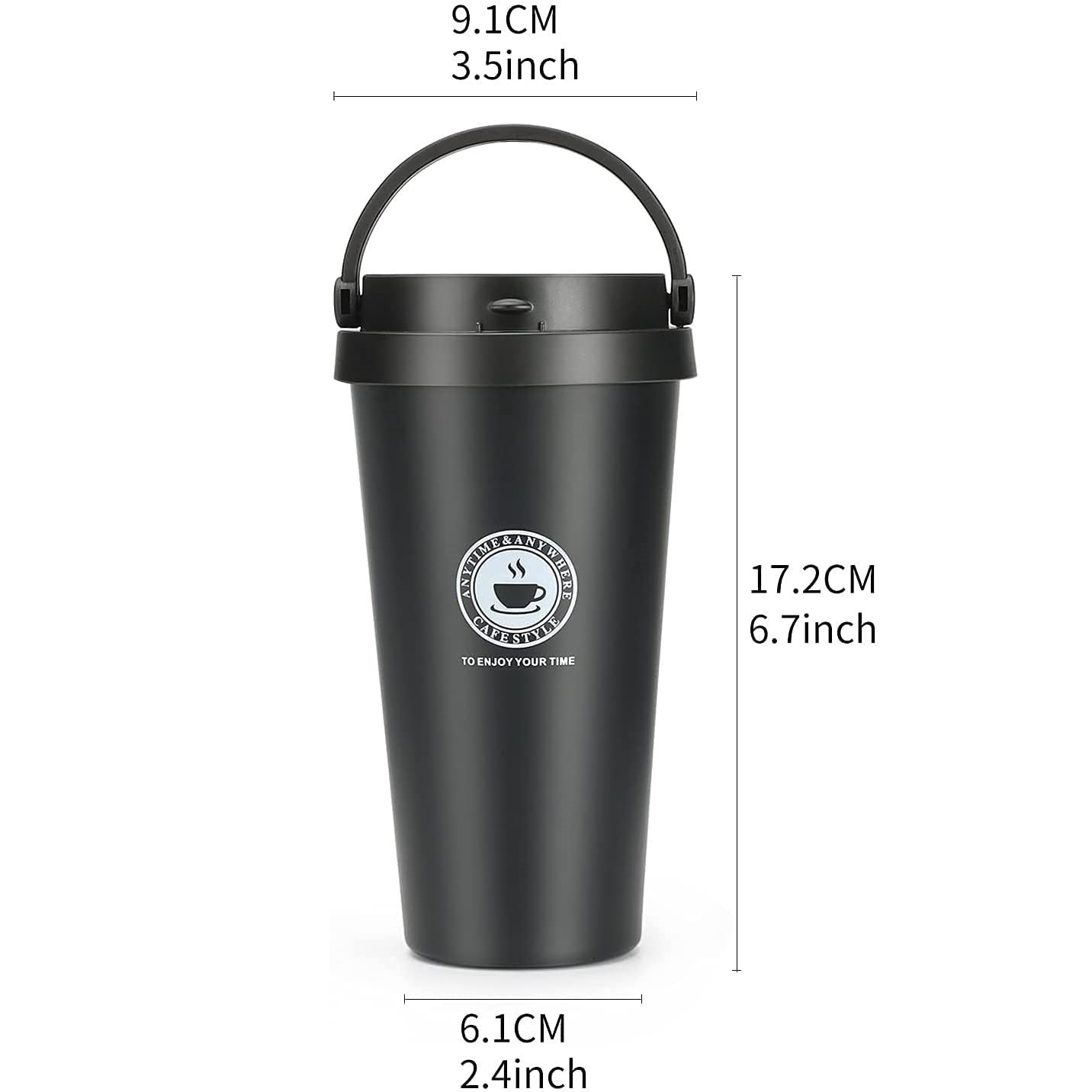 Nova — 500 ml Insulated Coffee Mug with Spill-Proof Lid