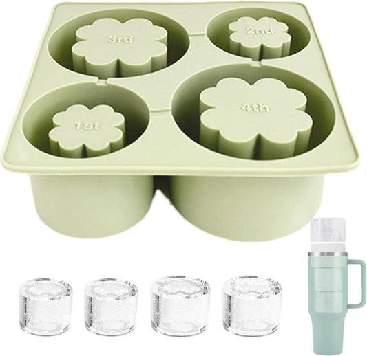 Cylinder Ice Cube Tray For Stanley - 4 Sizes, Silicone Ice Mold for Tumbler, Water Bottles