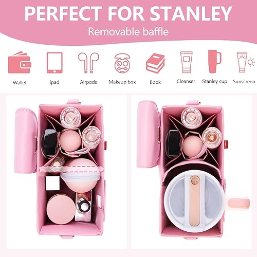 Strawvarie Crossbody Bag for Tumbler – Adjustable Water Bottle Holder with Multi-Pocket Storage
