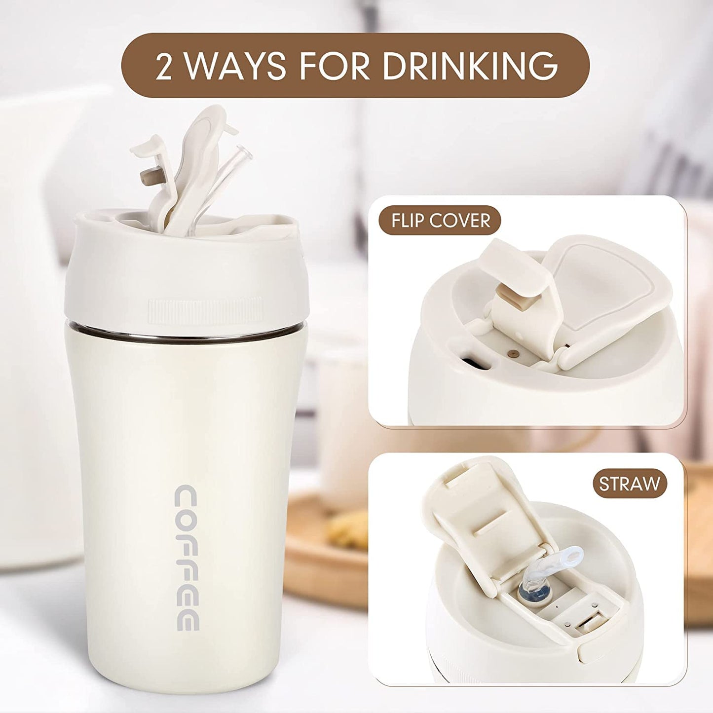 Dazzle — 400 ml Dual Drink Vacuum Insulated Flask
