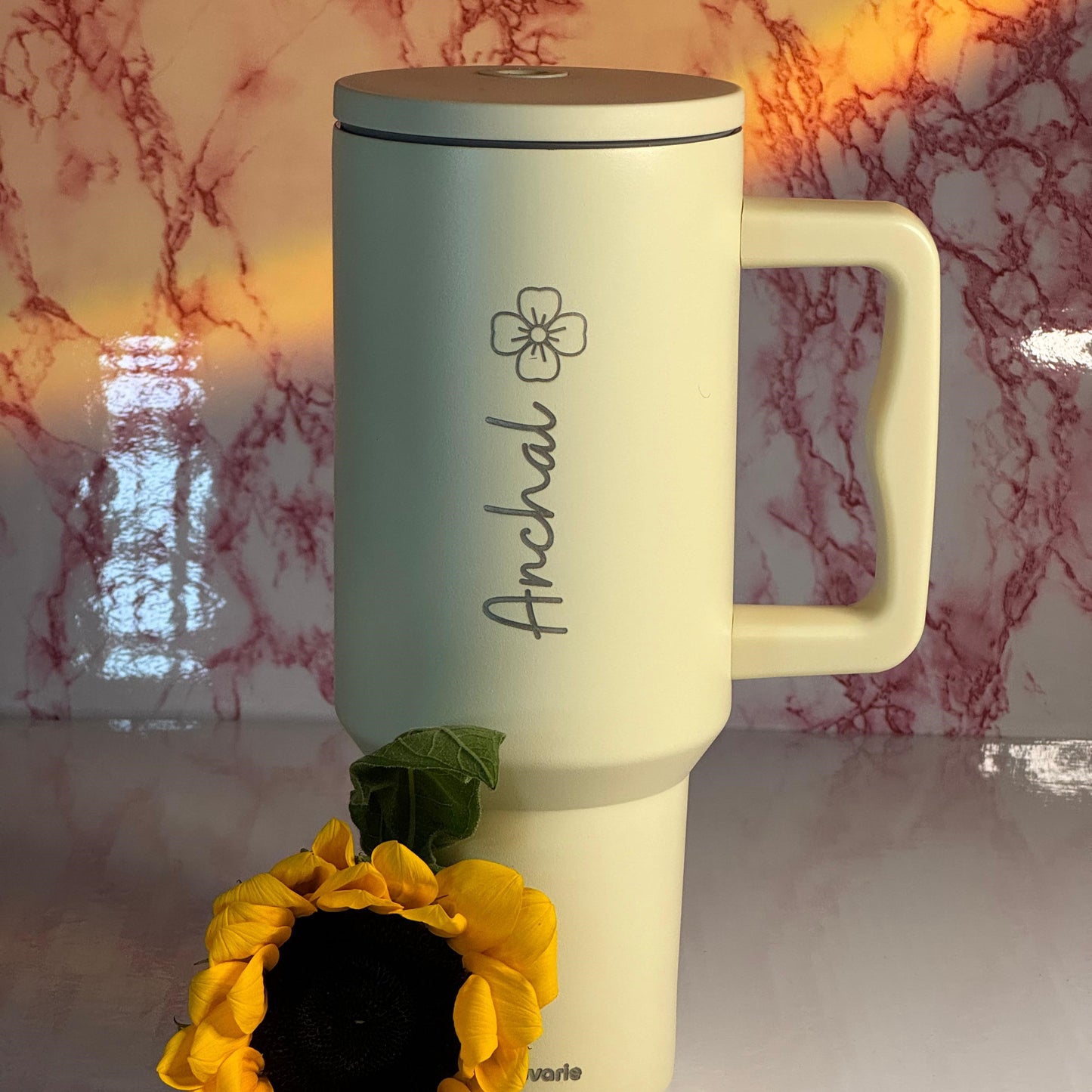 Personalized Cheer 2.0 — 1200ml Leak Resistant Tumbler With Handle, Straw and Lid