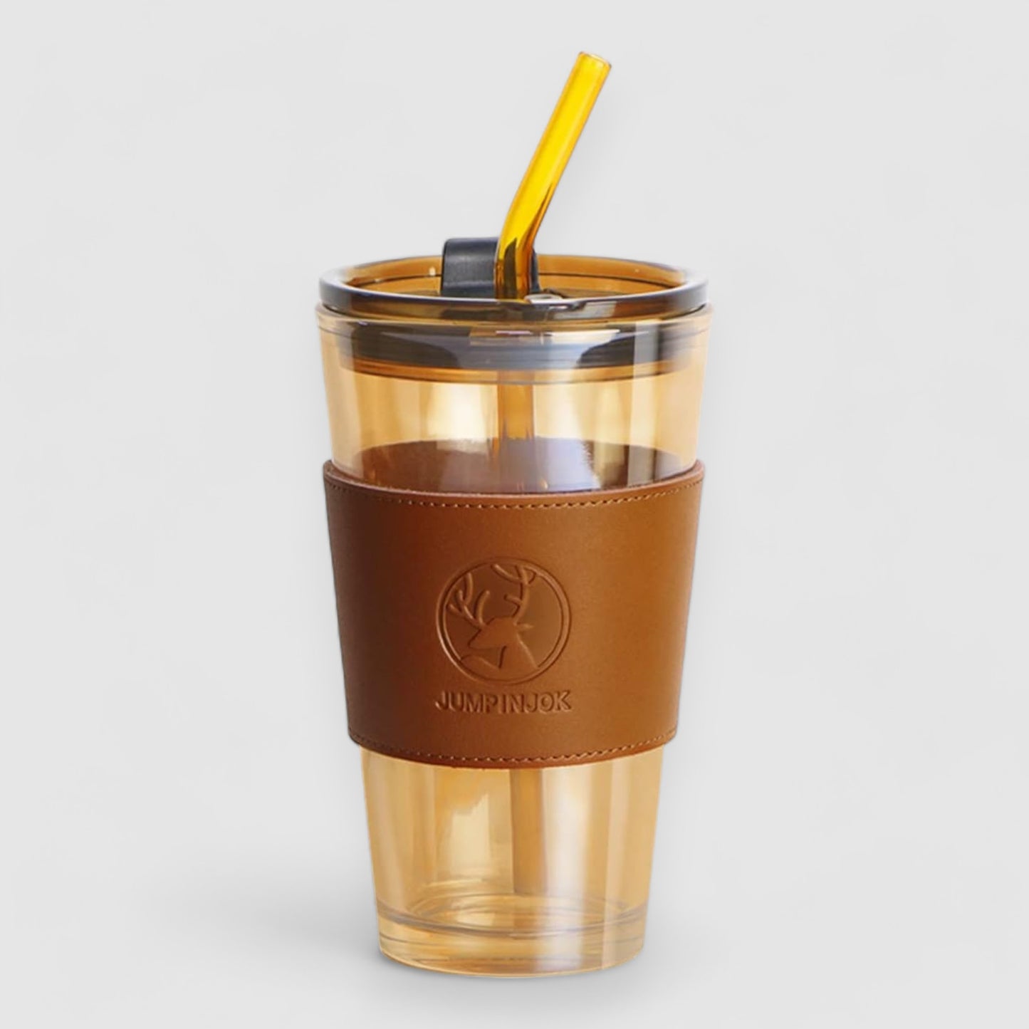 Glow — 510 ml Glass Sipper with Lid