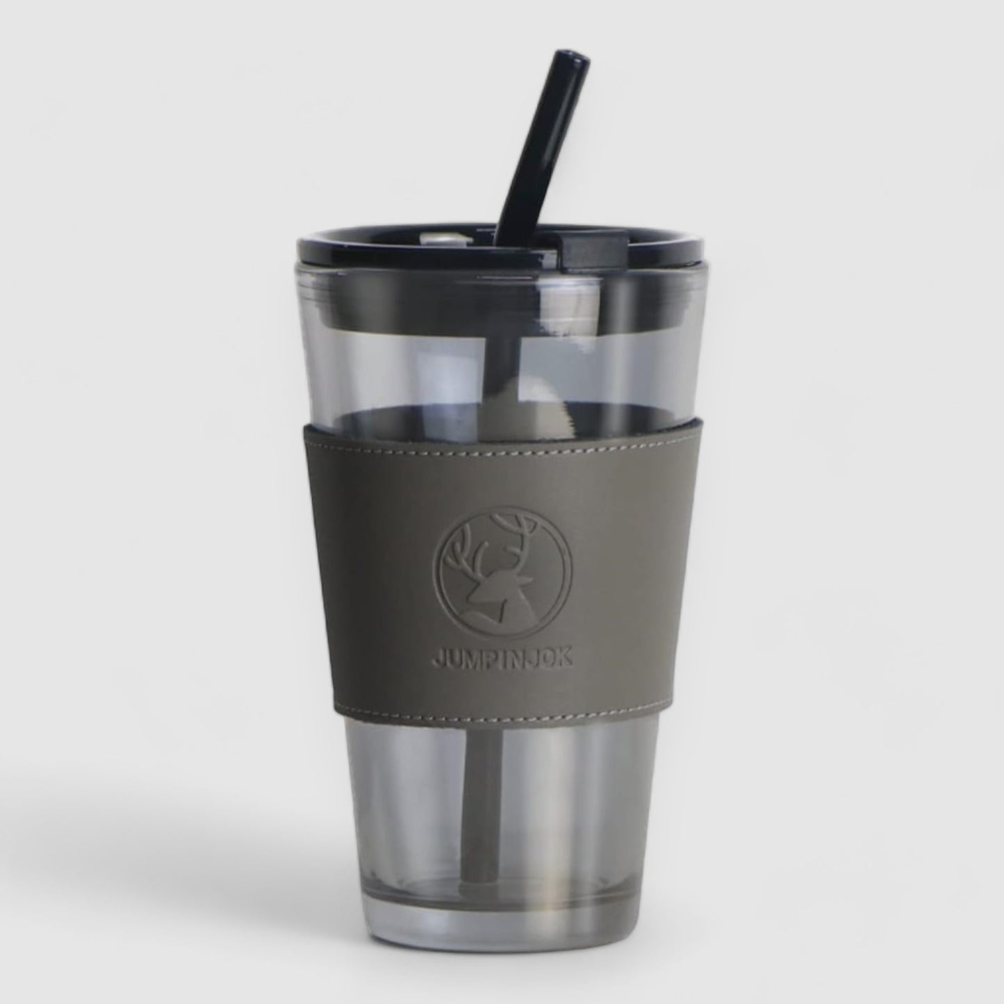 Glow — 510 ml Glass Sipper with Lid