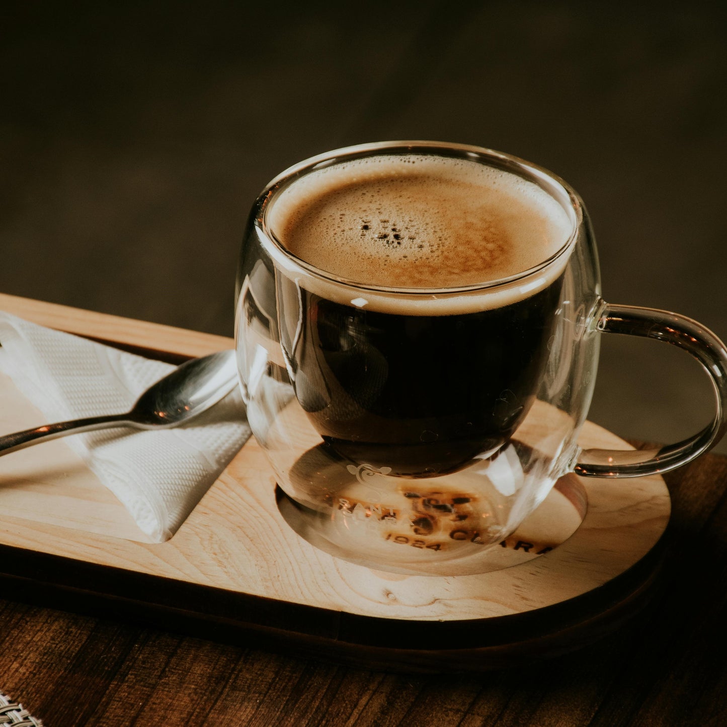 Double Wall Glass Cup | 250 ML Heat Resistant Crystal Clear Mug for Tea, Coffee, Espresso & Beverages