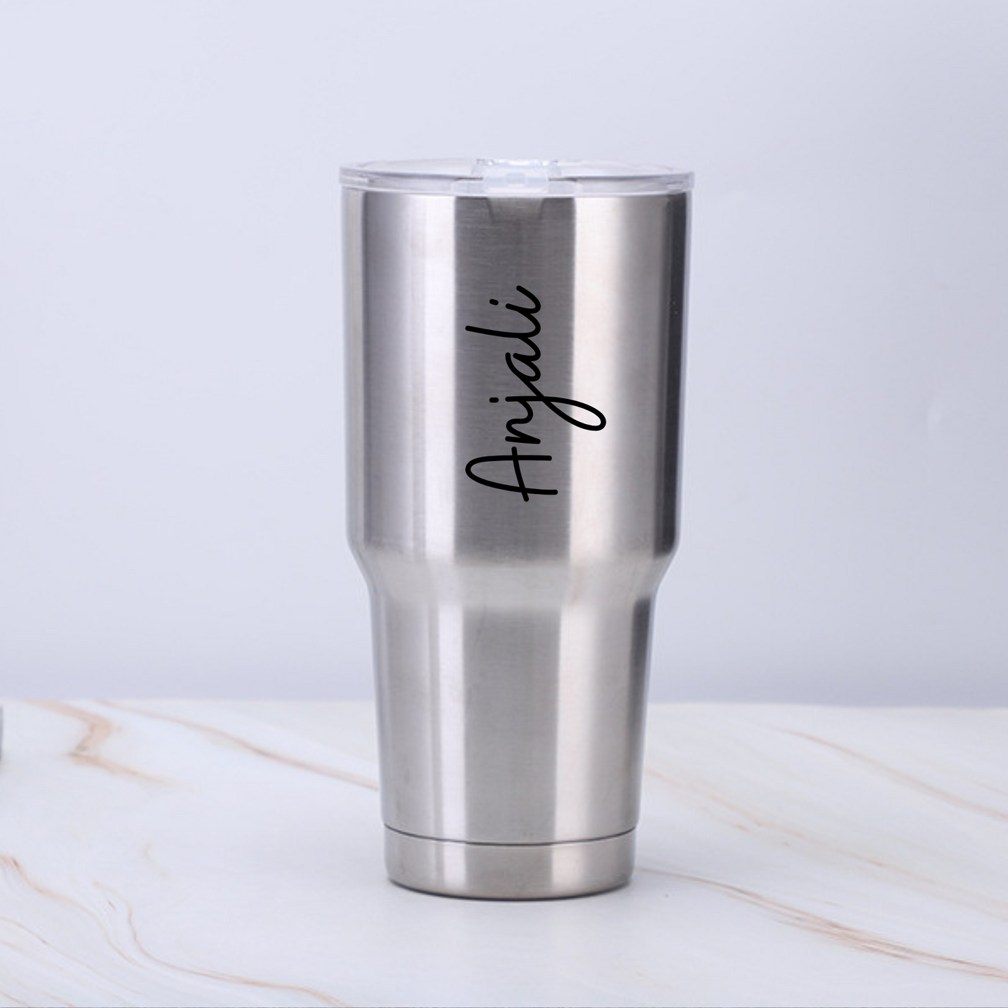 Personalized Strawvarie Seren 900ml Stainless Steel Coffee Tumbler With Lid and Straw, Ideal for Car Travel Tumbler