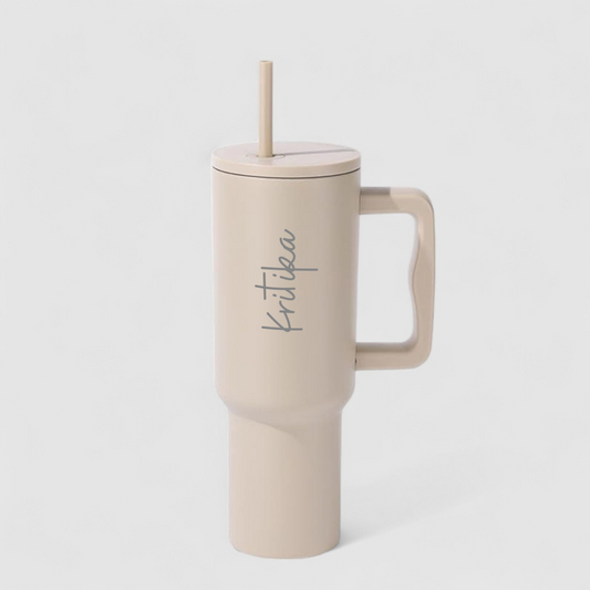 Personalized Cheer 2.0 — 1200ml Leak Resistant Tumbler With Handle, Straw and Lid
