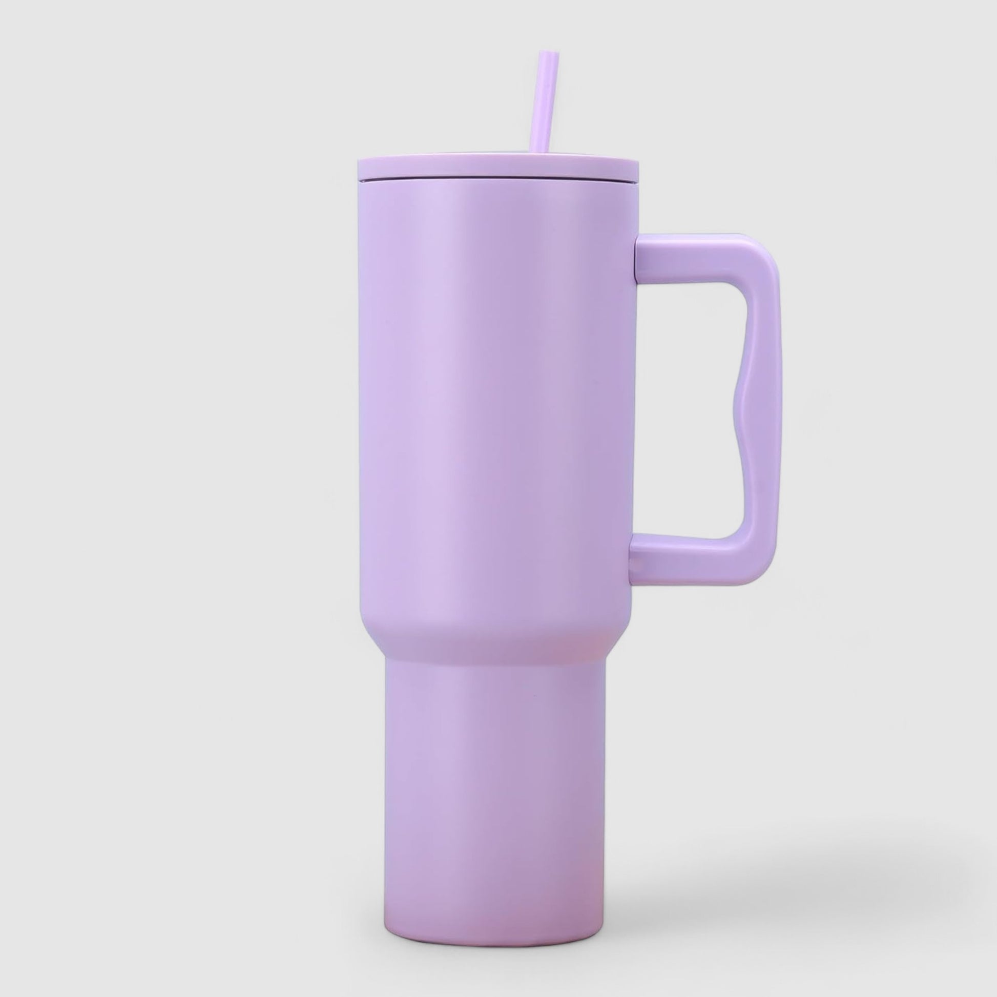 leak proof tumbler with lid and straw purple premium