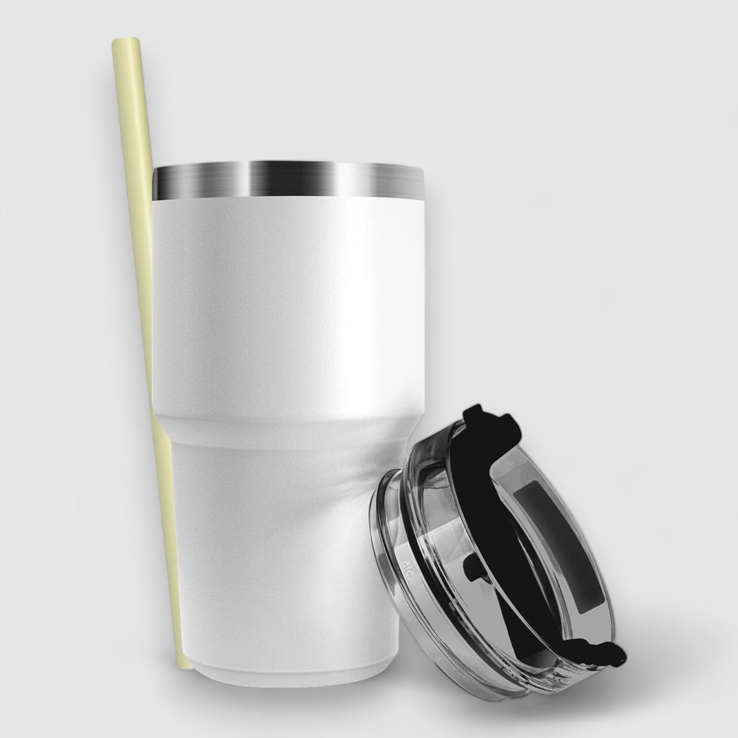 Verve — 600ml Handy Tumbler With Lid and Straws, Suitable For Travel